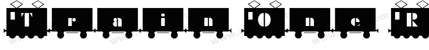 Train One Regular字体转换